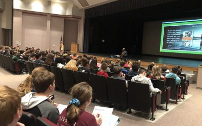 Sixtus meets students of Shallowater Middle School
